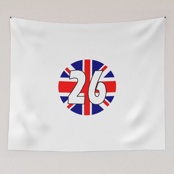 Item preview, UK flag with number 26 - twenty six designed and sold by AllShirts21.