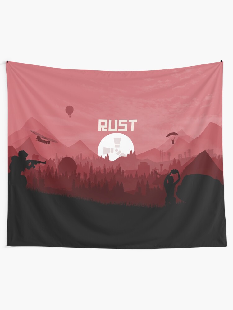 Alternate view of Red Rust Tapestry