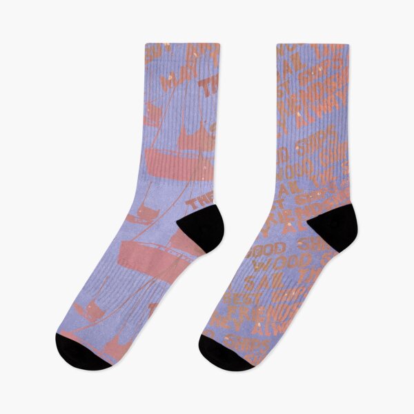 Item preview, Boats pattern and Quote in peach and blue designed and sold by WatersEdgeGal.