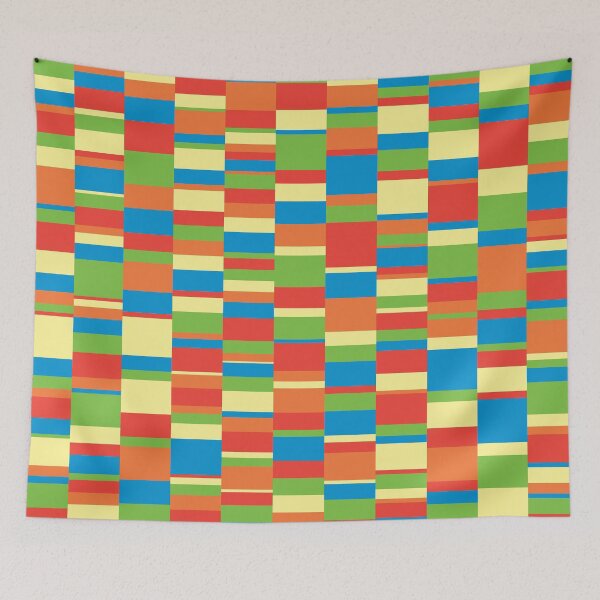 Item preview, Scenic Stripes Blocks Pattern designed and sold by TheArtism.