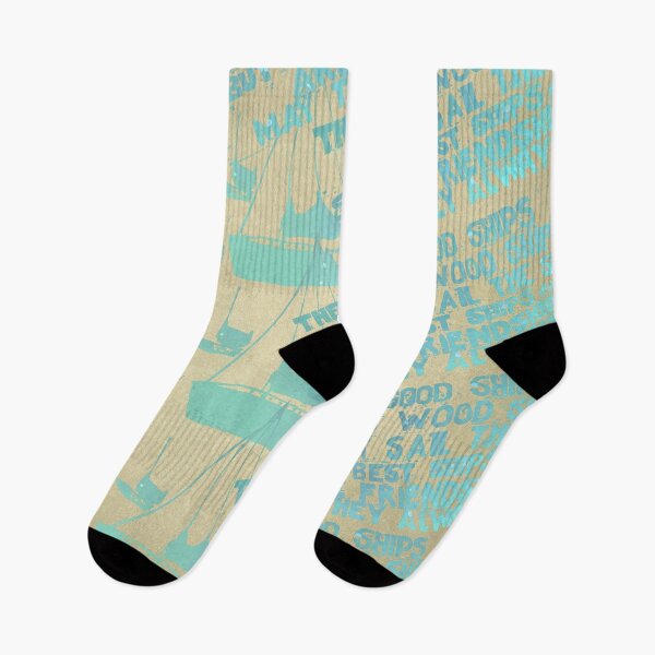 Item preview, Copy of Boats pattern and Quote in yellow and teal designed and sold by WatersEdgeGal.
