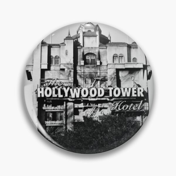 Item preview, Hollywood Tower Hotel (Black & White) designed and sold by SoggyCheeseFry.