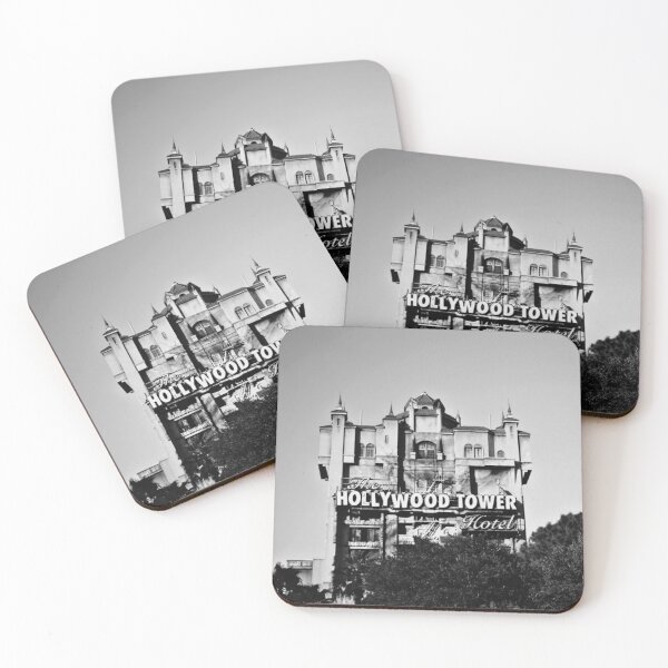 Item preview, Hollywood Tower Hotel (Black & White) designed and sold by SoggyCheeseFry.