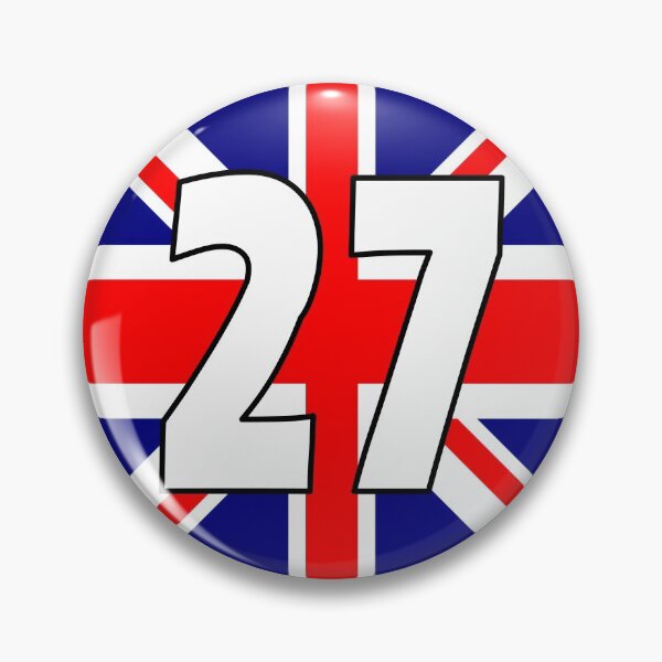 Item preview, UK flag with number 27 - twenty seven designed and sold by AllShirts21.