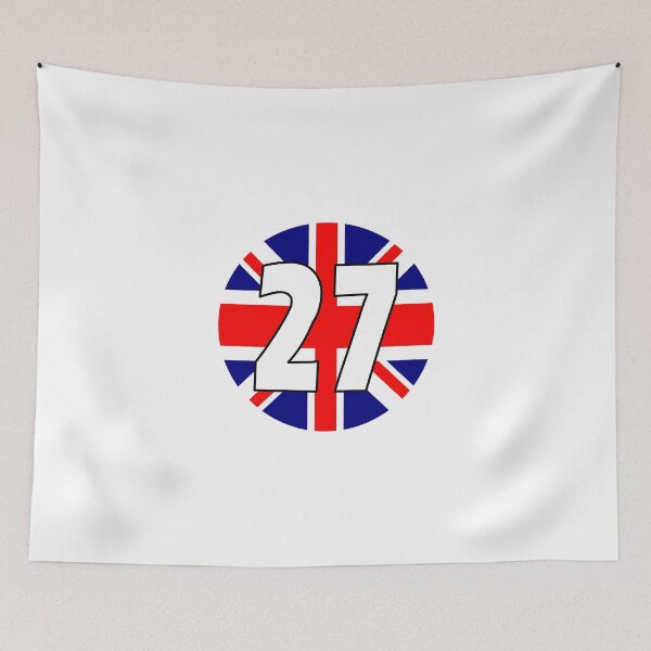 Item preview, UK flag with number 27 - twenty seven designed and sold by AllShirts21.