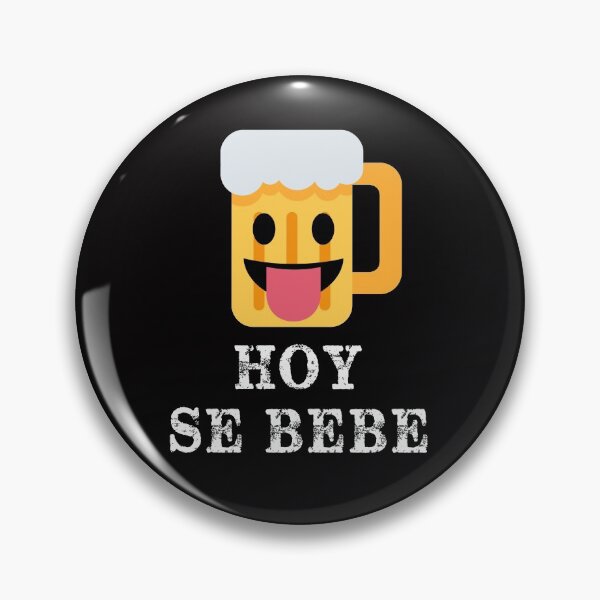 Item preview, Hoy Se Bebe Funny Spanish Cerveza Beer designed and sold by Rustic Valley Studio.
