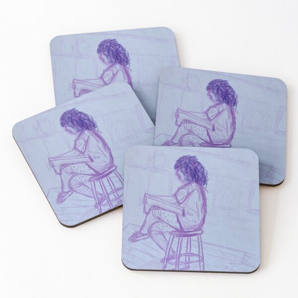 Item preview, Purple Girl Drawing designed and sold by Katelyn Wollschlager.