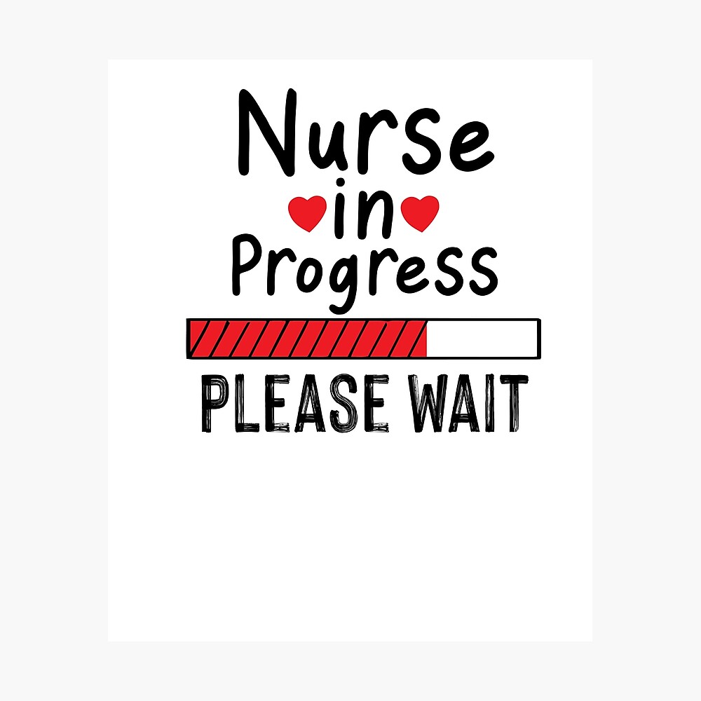  Nurse In Progress T Shirt Nursing Student Future Nurse Life T- Shirt : Clothing, Shoes & Jewelry