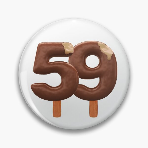 Item preview, 59 Ice Cream Fifty Nine Number 3d Chocolate designed and sold by HelloFromAja.
