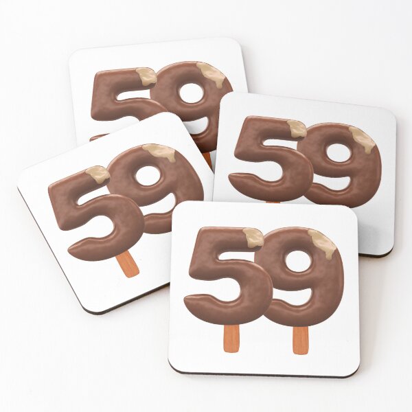 Item preview, 59 Ice Cream Fifty Nine Number 3d Chocolate designed and sold by HelloFromAja.