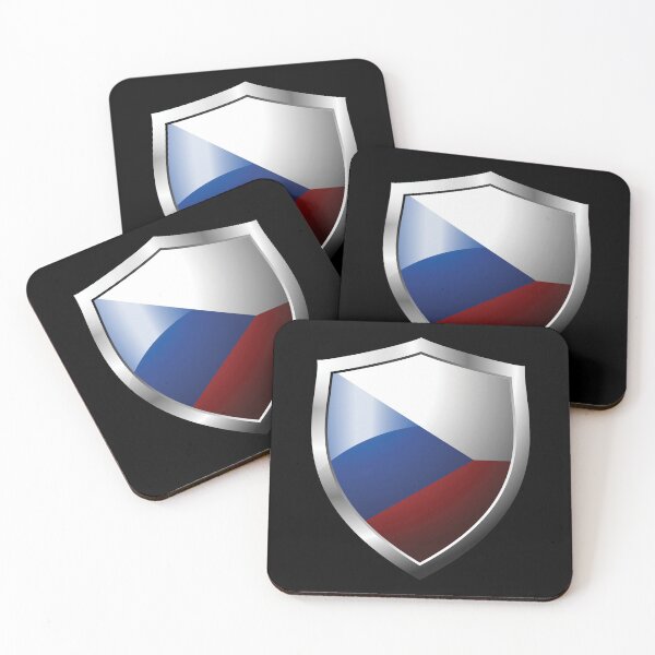 Item preview, Strong Czechia Flag Shield Country designed and sold by HelloFromAja.