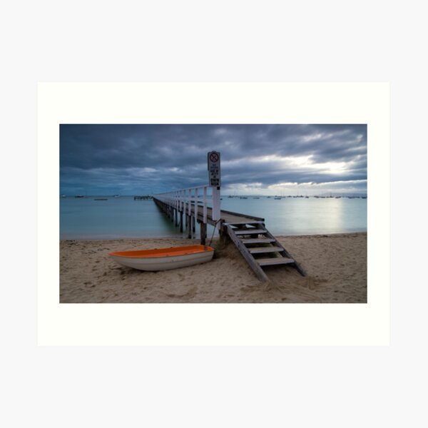 The Baths Jetty Sorrento Front Beach Art Print