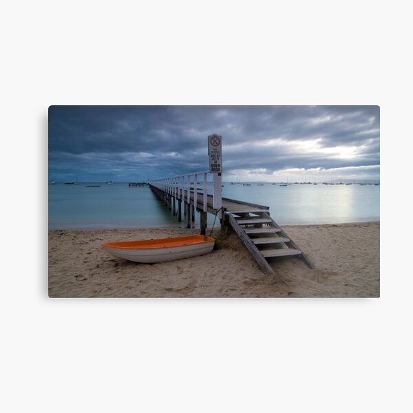 The Baths Jetty Sorrento Front Beach Metal Print