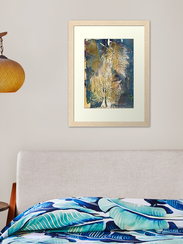 Thumbnail 2 of 7, Framed Art Print, Autumn nocturne designed and sold by ElenaWhiskers.
