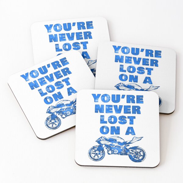 Item preview, Never lost on a motorcycle blue saying designed and sold by Tiaska91.