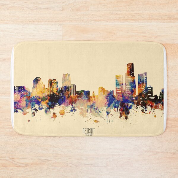 Item preview, detroit skyline designed and sold by BekimART2.
