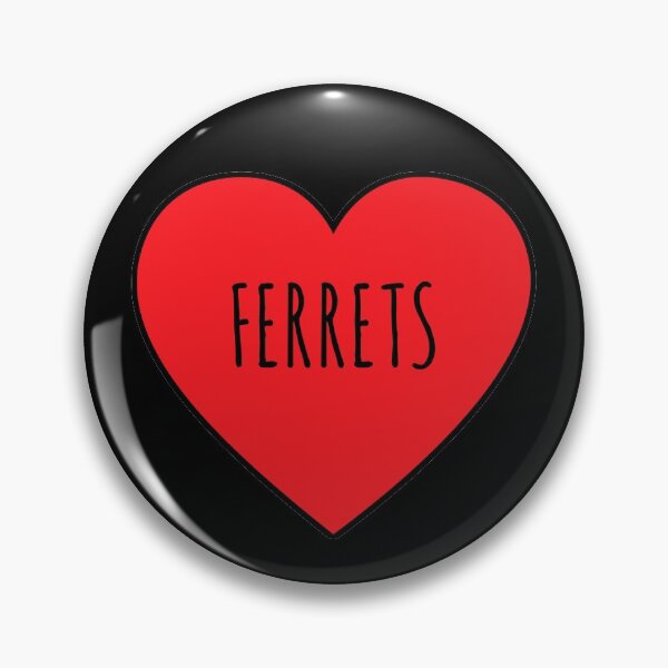 Item preview, I Love Ferrets Heart  designed and sold by Vanover Designs.