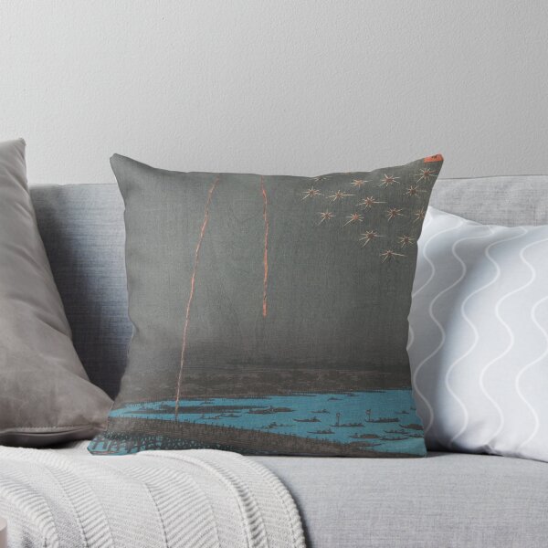 Item preview, Fireworks at Ryogoku Bridge, from the series One Hundred ... designed and sold by Tizeru.