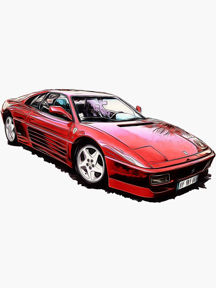 "Ferrari" Sticker for Sale by rldesigns Redbubble