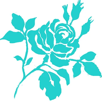 Artwork thumbnail, Turquoise Roses by PageDesigns