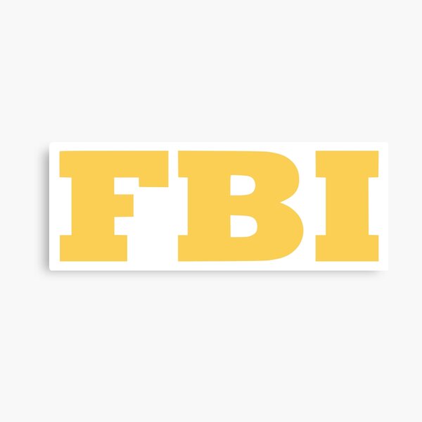 Fbi Logo Canvas Print By Hamedi Redbubble