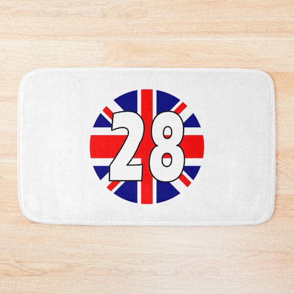 Item preview, UK flag with number 28 - twenty eight designed and sold by AllShirts21.