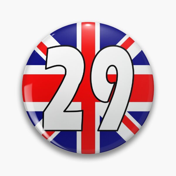 Item preview, UK flag with number 29 - twenty nine designed and sold by AllShirts21.
