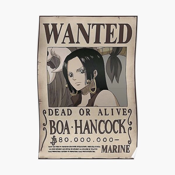 One piece Wanted - Boa Hancock Poster