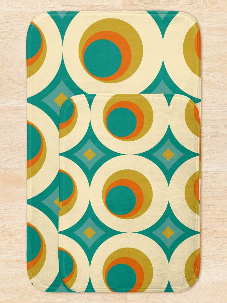 Thumbnail 5 of 6, Bath Mat, Mid-Century Modern Splash designed and sold by MonstersMashU.