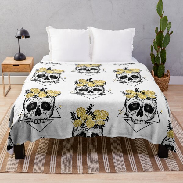 Item preview, Golden rose skull designed and sold by kapu-picture.