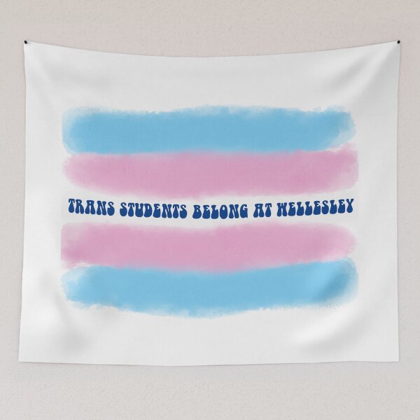 Item preview, trans students belong at wellesley groovy designed and sold by sophiagg7.