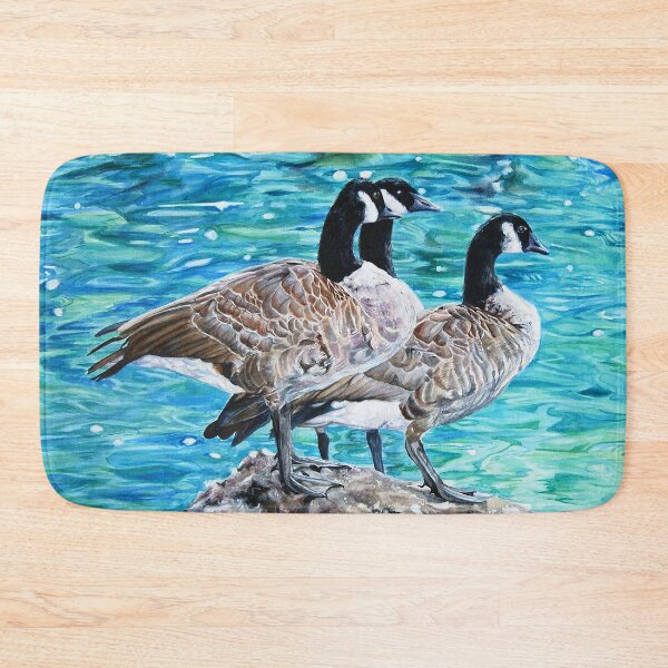 Item preview, Geese Sunbathing designed and sold by JLSchlegelArt.