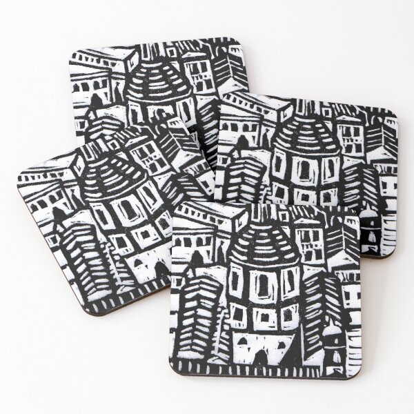 Item preview, Rooftops Over Rome designed and sold by NancysAtelier.