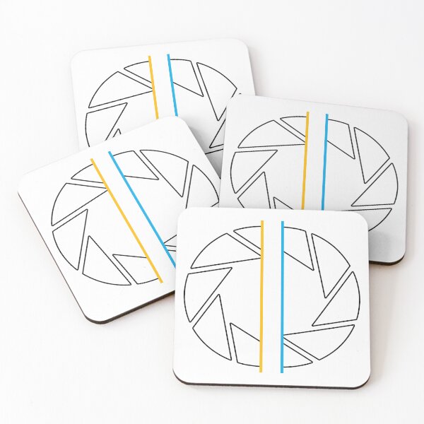 Item preview, Aperture Labs Logo Portal White Outline designed and sold by LittleSmarthy.