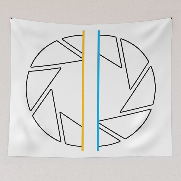 Item preview, Aperture Labs Logo Portal White Outline designed and sold by LittleSmarthy.
