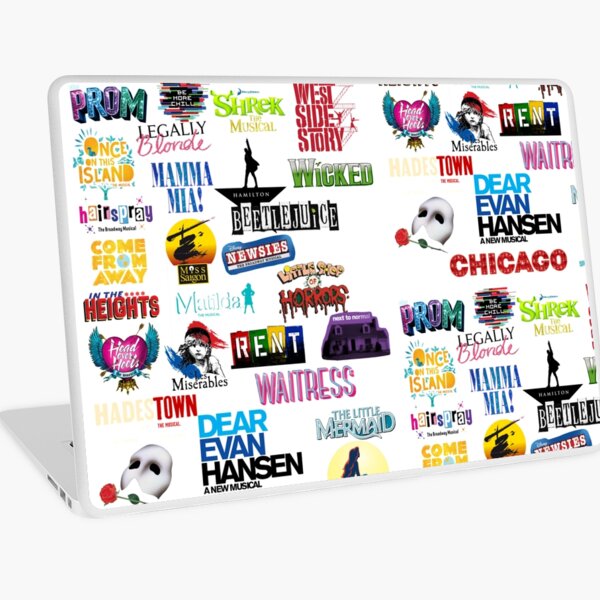 Musical Theater Sticker Shirt Inspired by Broadway Shows Laptop Skin