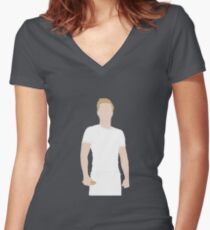 Vector Peeta Women's Fitted V-Neck T-Shirt