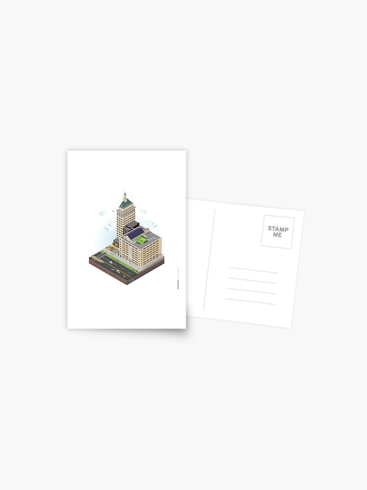 Postcard, City Blocks: Kodak Tower (Rochester, NY)  designed and sold by MetroPosters