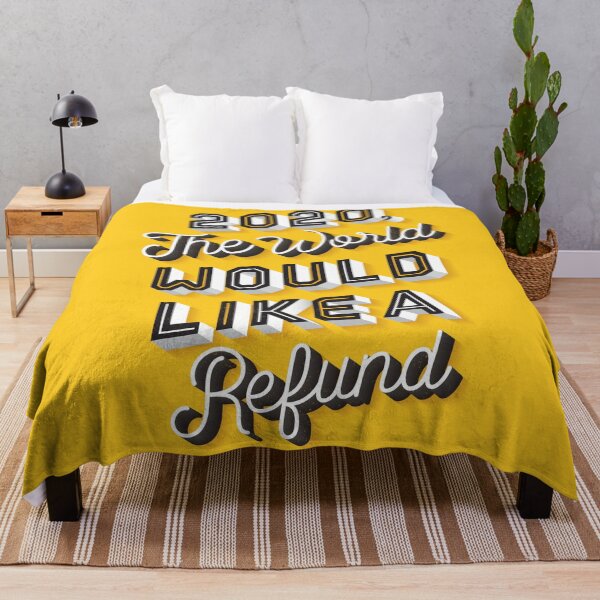 Item preview, The World Would Like A Refund designed and sold by Katrina Sutton.