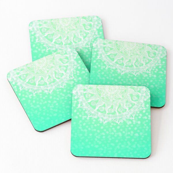 Item preview, Boho Mandala Mint Ombre designed and sold by Julie Erin Designs.
