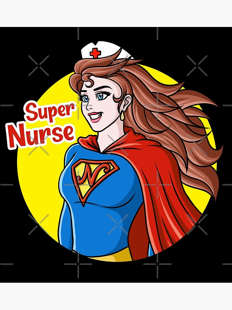 Planetee Affiche Femme Infirmière Bonne Ou Mauvaise | Poster Tableau Métier Humour Fond Noir Pour Décoration Murale Qualité Papier Premium A2