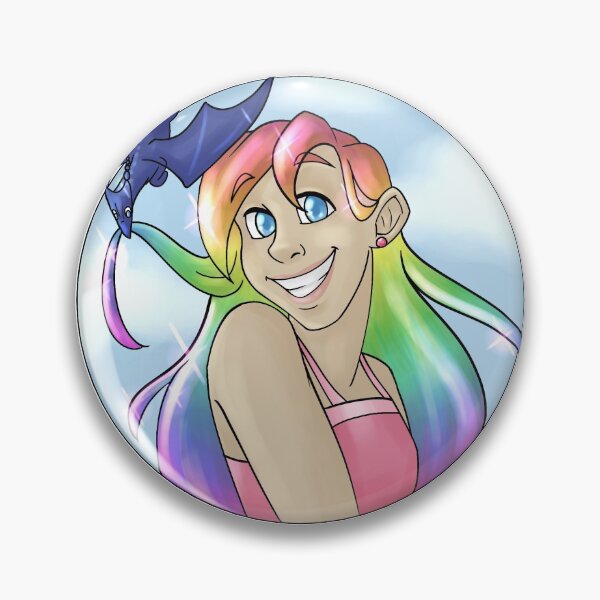 Item preview, Kara with her Rainbow hair (featuring Fred) designed and sold by fireflymind.