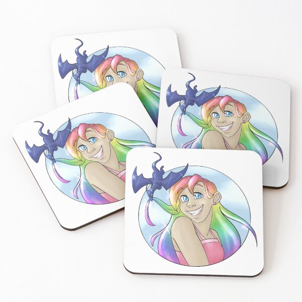 Item preview, Kara with her Rainbow hair (featuring Fred) designed and sold by fireflymind.
