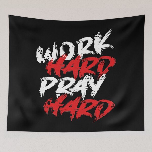 Item preview, Work Hard Pray Hard designed and sold by favoritequotes.