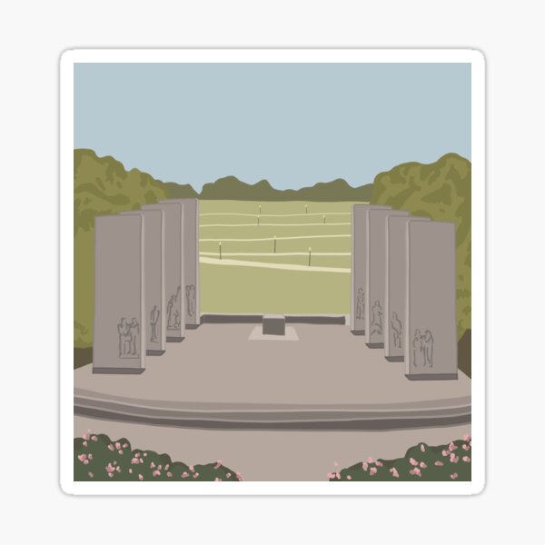 Item preview, Pylons on the Drillfield designed and sold by Alexandra Jones.