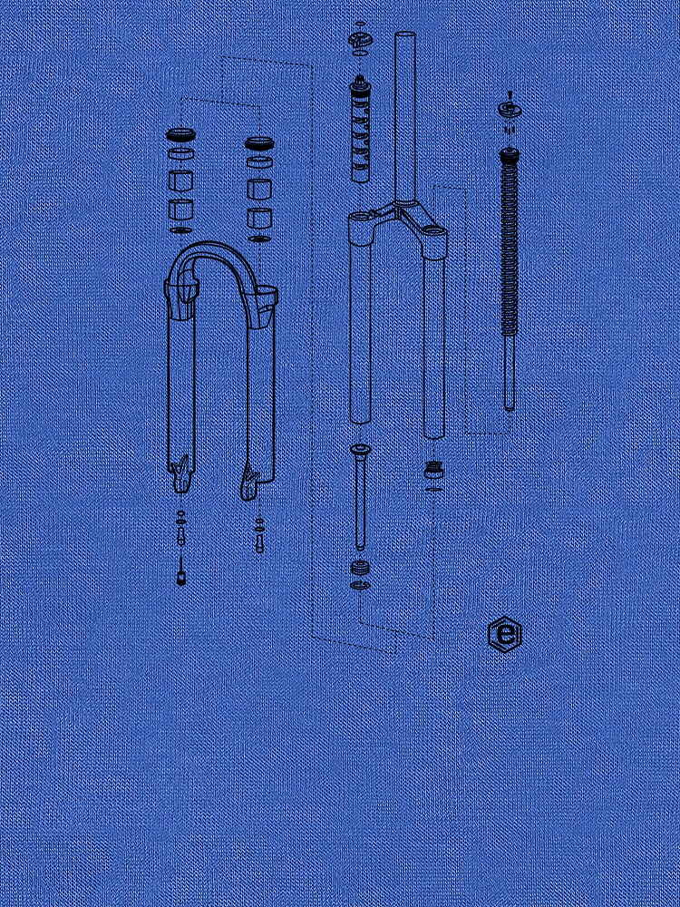 "Suspension Fork Diagram" Lightweight Hoodie for Sale by endorphin