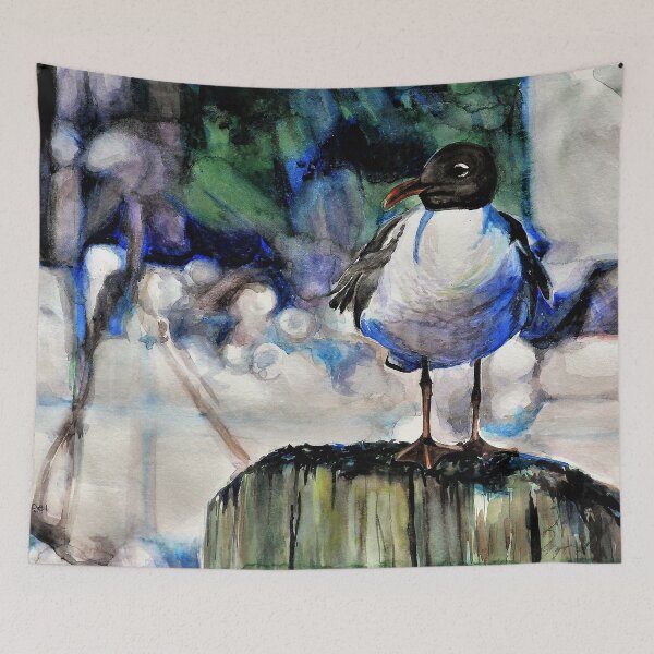 Item preview, Seagull Sunbathing designed and sold by JLSchlegelArt.