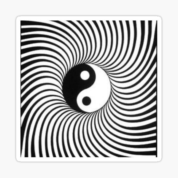 Yin and Yang Sticker