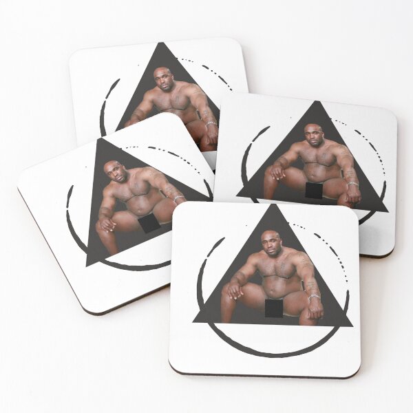 Black Guy On Bed Meme Coasters (Set of 4)