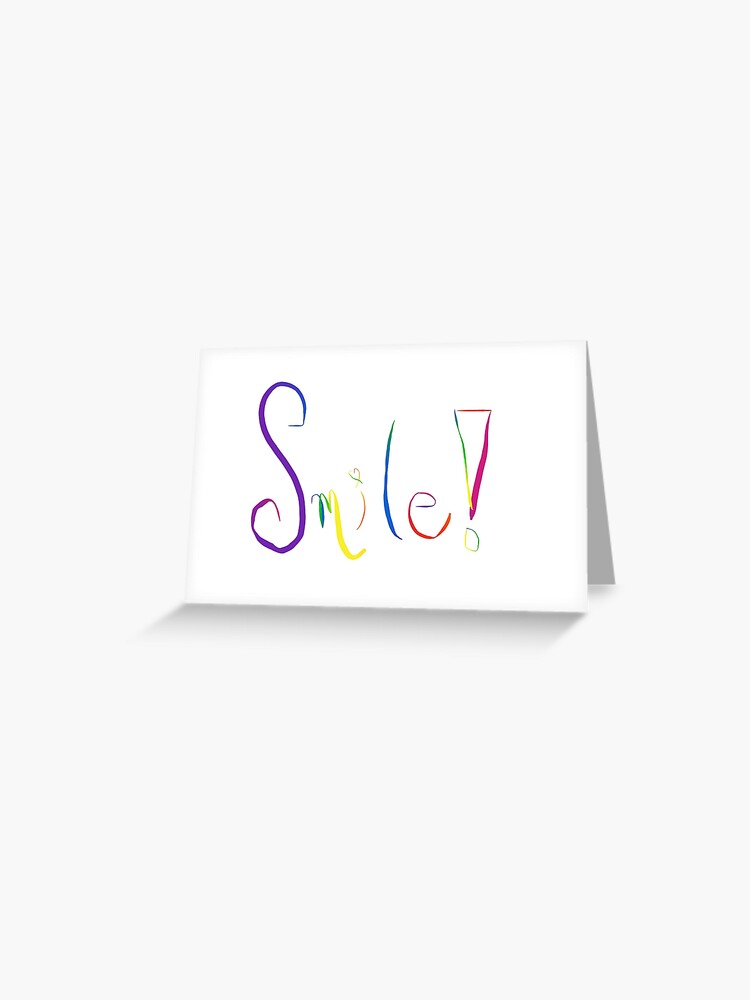 Carte De Vœux Sourire Par Lydiaberger Redbubble